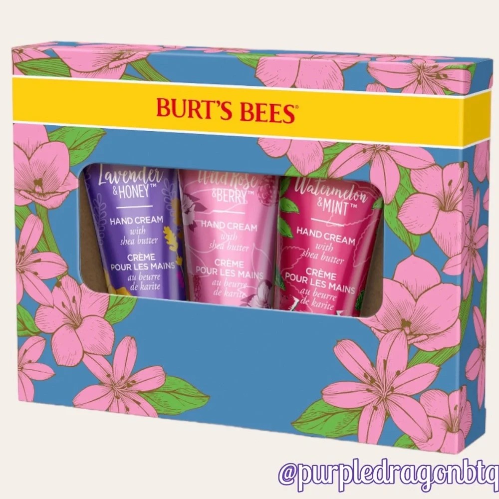 BURT’S BEES LIMITED EDITION HAND CREAM TRIO NWT/IN BOX